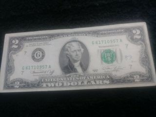 1976 $2 Two Dollar Bill,  Crisp And