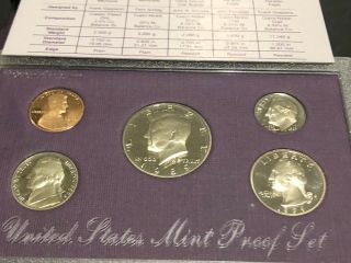 1989 S U.  S.  5 Coin Proof Set Proof Coins Of U.  S.  History