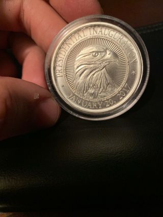 Donald Trump 1 Oz.  999 Silver Coin Make America Great Again Inauguration Medal