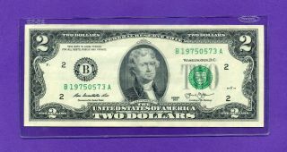 $2 York 2013 " Birth Year 1975 " B/a Inspected Two Dollar Note,  Holder