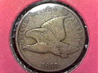 Small Letters 1858 Flying Eagle Cent Vg Us Coin