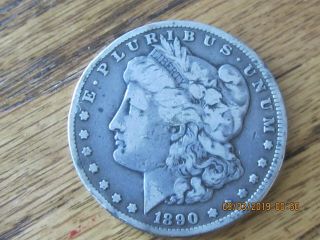 1890 Cc Morgan Silver Dollar - Carson City Coin Coin Darki Toned
