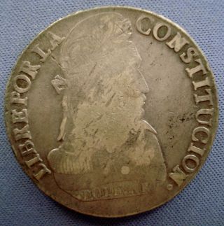 1837 Bolivia - 8 Soles - Silver Coin - 1036 3