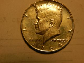 1964 D Uncirculated Kennedy 50 Cent Silver High Luster