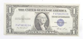 Crisp - 1935 - E United States Dollar Currency $1.  00 Silver Certificate 330