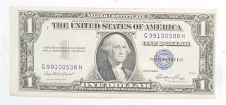 Crisp - 1935 - E United States Dollar Currency $1.  00 Silver Certificate 332