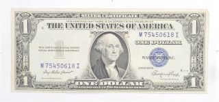 Crisp - 1935 - E United States Dollar Currency $1.  00 Silver Certificate 319