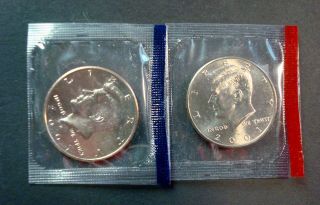 2001 - P,  D UNCIRCULATED KENNEDY HALF DOLLARS SHIPS IN CELLOPHANE 3