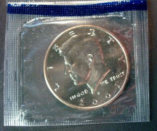 2001 - P,  D UNCIRCULATED KENNEDY HALF DOLLARS SHIPS IN CELLOPHANE 4