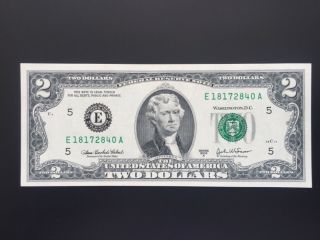 2003 A $2 Two Dollar Bills (richmond “e”),  Uncirculated