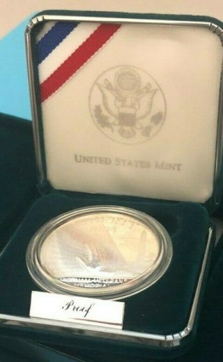 1994 Liberty Vietnam Veterans Memorial Silver Dollar Proof Us