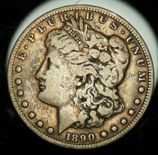 1890 Cc Carson City Morgan Silver Dollar - Fine,