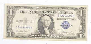 Crisp - 1935 - E United States Dollar Currency $1.  00 Silver Certificate 061