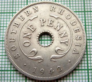 Southern Rhodesia George Vi 1942 Penny