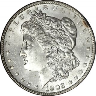 1902 - P Morgan Dollar Ch.  Bu Coin