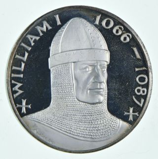 Sterling Silver - William I - 0.  925 Silver - 40.  9 Grams Round 787