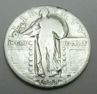 1928 P Standing Liberty Quarter 90 Silver G - Good
