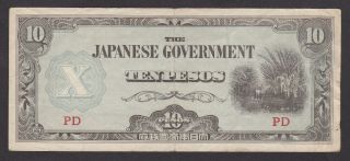 Philippines / Japanese Government - 10 Pesos 1942