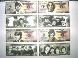 Beatles Money,  Paul Mccartney,  John Lennon,  George Harrison,  Ringo Starr Dollars