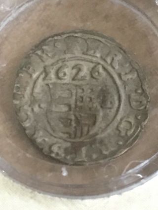 1626 Ad Hungary 1 Denier Silver Coin The Madonna & Child