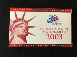 2003 Us Silver Proof Set