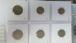 RUSSIA 1941 NOT FULL YEAR SET OF OLD 6 COINS 1,  2,  3,  10,  15,  20 KOPEKS. 6