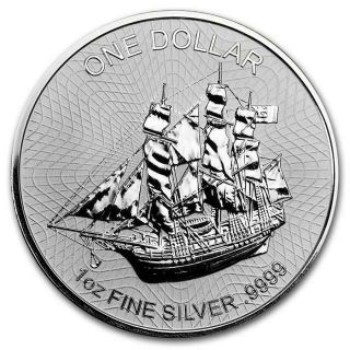 Cook Islands - 2017 - 1 Oz Silver Bounty Coin (version 2) In Capsule
