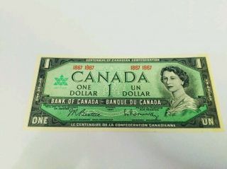 Bank Of Canada One Dollar 1967 Bank Note (unc)