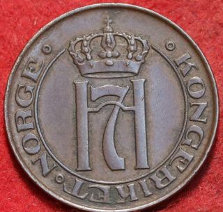 1911 Norway 5 Ore Foreign Coin