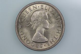 NZ FLORIN COIN 1965 KM28.  2 BRILLIANT UNCIRCULATED 2
