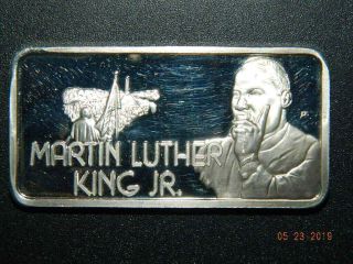 Martin Luther King Jr.  1 Oz 999 Fine Silver Bar