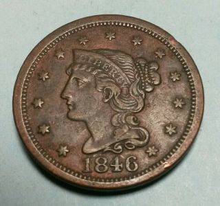 1846 N - 11 Large Cent 54