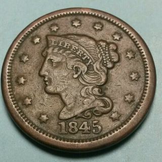 1845 N - 5 Large Cent 10