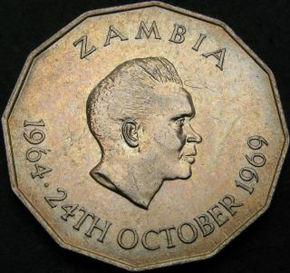 Zambia 50 Ngwee 1969 - Fao - Aunc - 1775 ¤