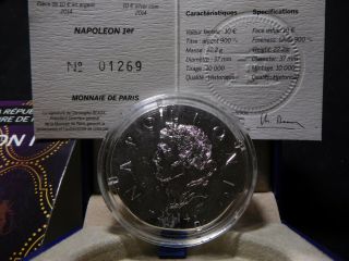 N92 France 2014 Monnaie De Paris Silver €10 Napoleon I Proof W/ Box &