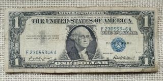 1957 $1 Silver Certificate | Old Us Paper Money Currency Circulated