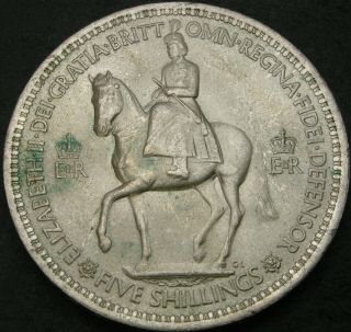 Great Britain 5 Shillings 1953 - Coronation - Vf - 1636 ¤