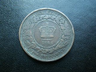 Canada Brunswick 1864 One Cent (avf)
