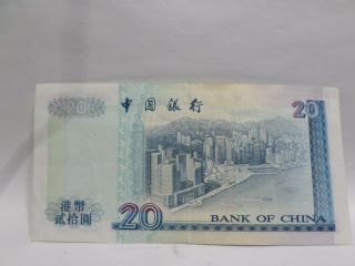 HONG KONG 20 DOLLARS,  BANK OF CHINA,  1/1/2000 4
