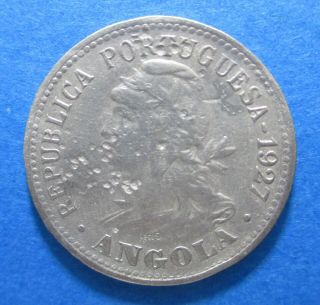 Portuguese Angola 4 Macutas 1927 Km 68 1042