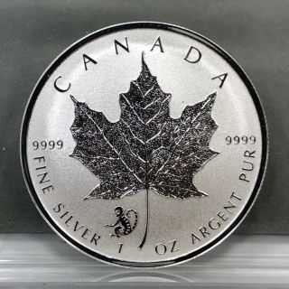 2016 $5 Canada Maple Leaf Lunar Monkey Privy 1oz.  9999 Fine Silver Coin