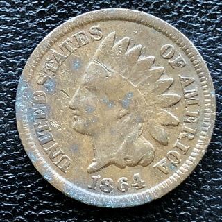 1864 Indian Head Cent One Penny 1c Bronze Better Grade 18791