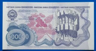 Yugoslavia,  500 000 Dinara 1989,  Unc