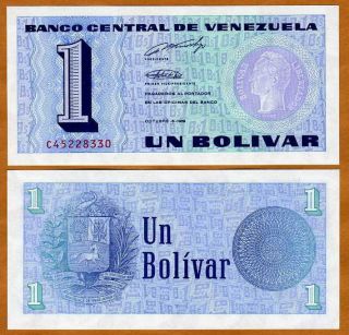 Venezuela,  1 Bolivares,  1989,  Pick 68,  Unc