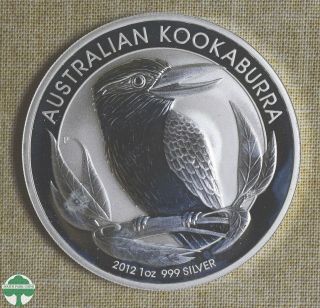 2012 Australian Kookaburra - One Dollar - Weight: 1 Oz - Fineness: 999 Silver