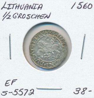 Lithuania 1/2 Groschen 1560 S - 5572 - Ef