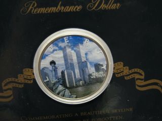 9 - 11 - 2001 U.  S.  Commemorative Fine Art Gallery 1oz Colorized Silver Eagle Dollar 6