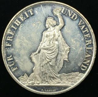 1872 Swiss Shooting Medal - Zurich - Federal Shooting Festival - 37 Mm