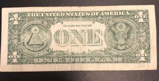 USD Dollar Bill Fancy Serial Number | Mixed LADDER 3 - 7 | 2013 FRN Doubles 3