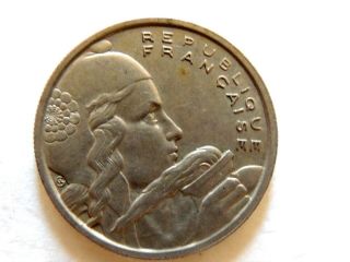 1955 France One Hundred (100) Francs Coin